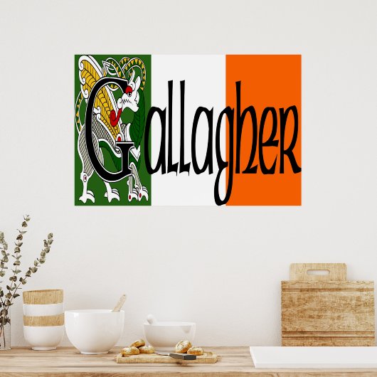 Gallagher Celtic Dragon Print (Keuken)