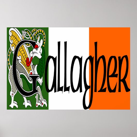Gallagher Celtic Dragon Print (Voorkant)