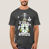 Gallagher Coat of Arms Family Crest T-shirt (Voorkant)