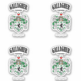 Gallagher Crest Ierse vertaling en betekenis (x4) Sticker