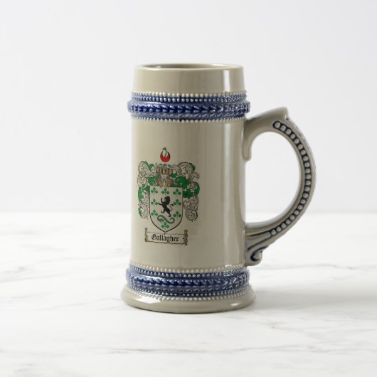 GALLAGHER FAMILIE CREST - GALLAGHER COAT WAPENS BIERPUL (Rechts)