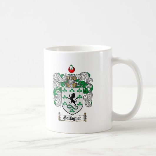 GALLAGHER FAMILIE CREST - GALLAGHER COAT WAPENS KOFFIEMOK (Rechts)