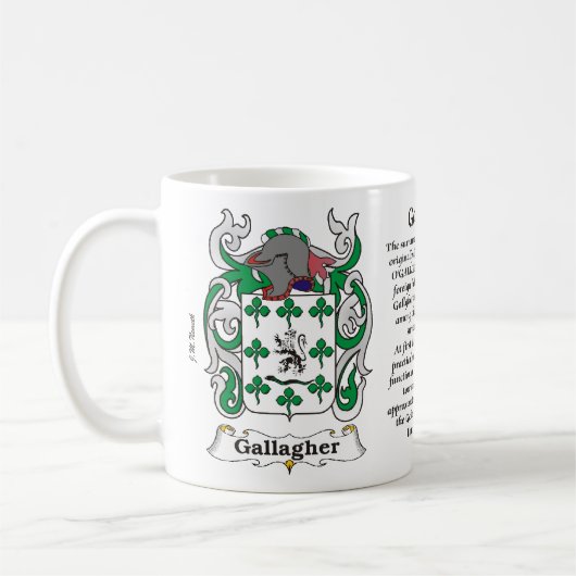 Gallagher Family Coat of Arms mok (Links)