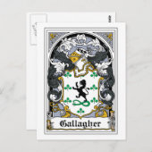 Gallagher Family Crest Briefkaart (Voorkant / Achterkant)
