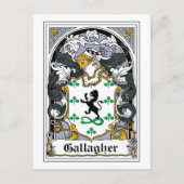 Gallagher Family Crest Briefkaart (Voorkant)