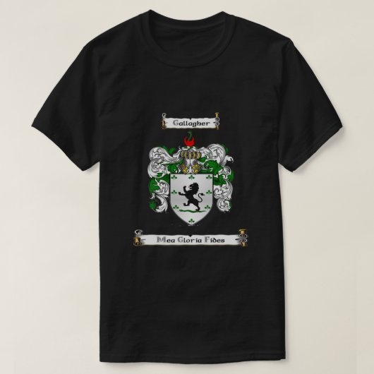 Gallagher Family Crest en Motto Classic T-shirt (Design voorkant)