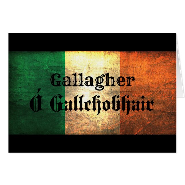 Gallagher Irish Flag (Voorkant Horizontaal)