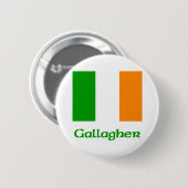 Gallagher Irish Flag Ronde Button 5,7 Cm (Voorkant /achterkant)