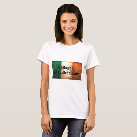 Gallagher Irish Flag T-shirt (Voorkant volledig)