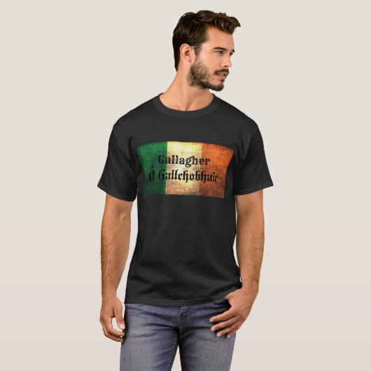 Gallagher Irish Flag T-shirt (Voorkant volledig)