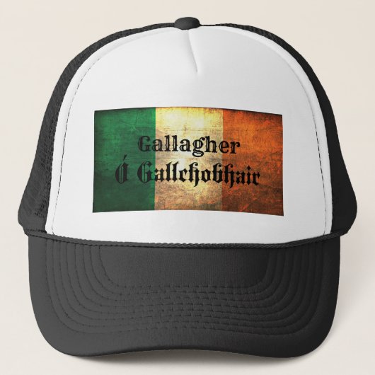 Gallagher Irish Flag Trucker Pet (Voorkant)