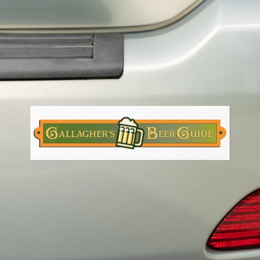 Gallagher's Beer Guide Bumpersticker (Op auto)