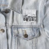 Gallagher's beurs (graving) (foto) vierkante button 5,1 cm (In situ)
