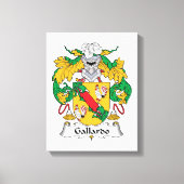 Gallardo Family Crest Canvas Afdruk (Voorkant)