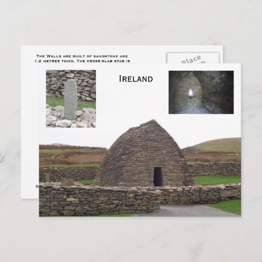Gallarus Oratory, Kerry, Ierland Briefkaart (Voorkant / Achterkant)