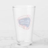 Gallatin Canyon Montana Rock Climbing Carabiner Glas (Achterkant)