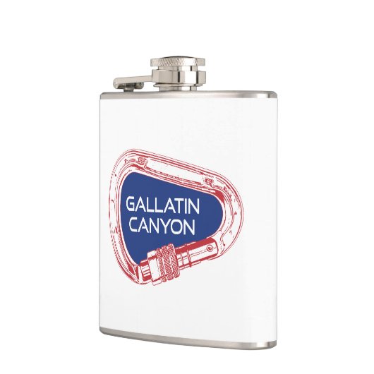 Gallatin Canyon Montana Rock Climbing Carabiner Heupfles (Links)