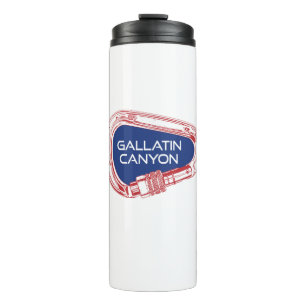 Gallatin Canyon Montana Rots Klimmen Carabiner Thermosbeker