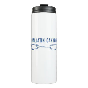 Gallatin Canyon Montana Rots klimmen Quickdraw Thermosbeker