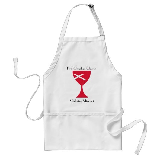 Gallatin First Christelijk Church apron Standaard Schort (Voorkant)