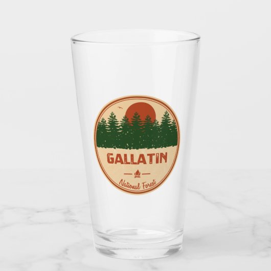 Gallatin National Forest Glas (Voorkant)
