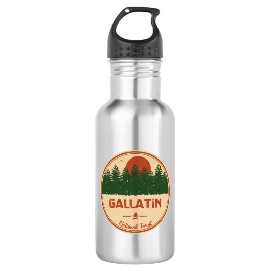 Gallatin National Forest Waterfles (Voorkant)