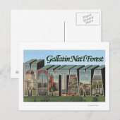 Gallatin Nat'l Forest, Montana Briefkaart (Voorkant / Achterkant)