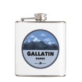 Gallatin Range Montana Wyoming Camping Heupfles (Voorkant)
