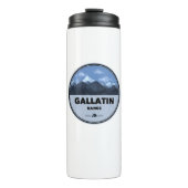 Gallatin Range Montana Wyoming Camping Thermosbeker (Voorkant)