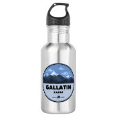 Gallatin Range Montana Wyoming Camping Waterfles (Voorkant)