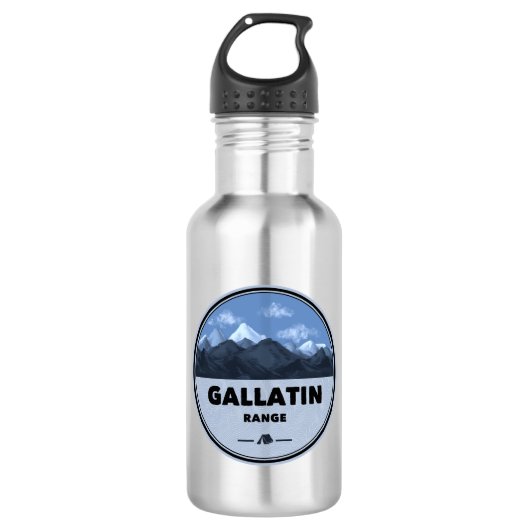 Gallatin Range Montana Wyoming Camping Waterfles (Voorkant)
