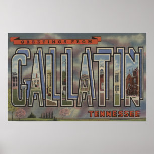 Gallatin, Tennessee - de Grote Scènes van de Brie Poster