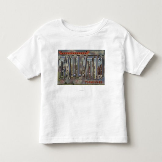 Gallatin, Tennessee - Grote letterscènes Kinder Shirts (Voorkant)