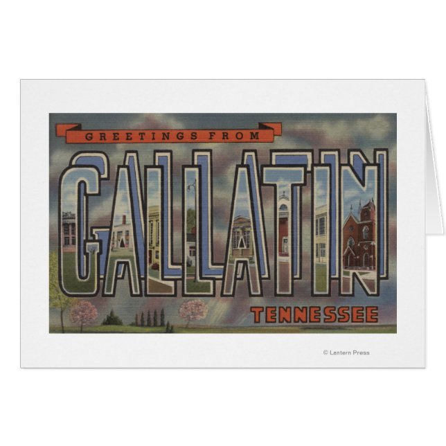 Gallatin, Tennessee - Grote lettertjes (Voorkant Horizontaal)