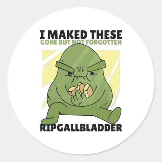 Gallbladstones Ronde Sticker (Voorkant)