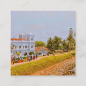 Galle City, de zuidkust van Sri Lanka Vierkante Visitekaartje (Achterkant)