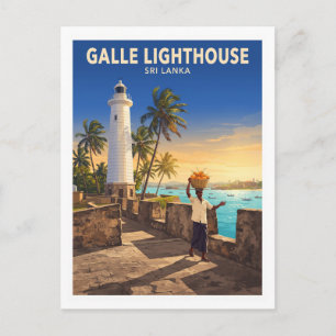 Galle Lighthouse Sri Lanka Reizen Briefkaart