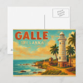 Galle Sri Lanka Briefkaart (Voorkant / Achterkant)