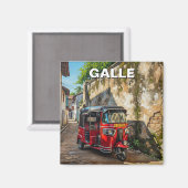 Galle Tuk Tuk Sri Lanka Magneet (Voorkant / Achterkant)