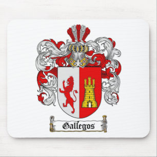 GALLEGOS FAMILIE CREST - GALLEGOS COAT WAPENS MUISMAT