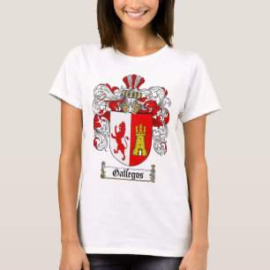 GALLEGOS FAMILIE CREST - GALLEGOS COAT WAPENS T-SHIRT