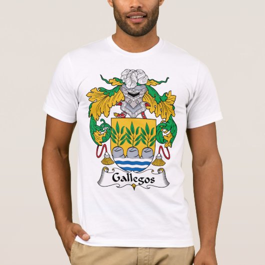 Gallegos Family Crest T-shirt (Voorkant)