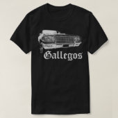 Gallegos Lowrider Cholo Chola Family Gift T-shirt (Design voorkant)