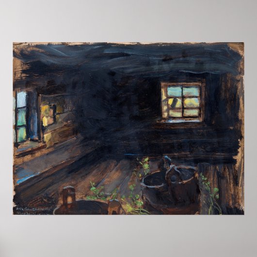 Gallen-Kallela - Binnenlandse Sauna Poster (Voorkant)