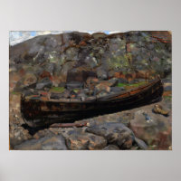 Gallen-Kallela - Boat op een rotshore