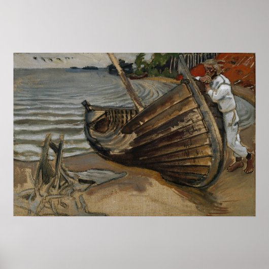 Gallen-Kallela - De Klagende Boot Poster (Voorkant)