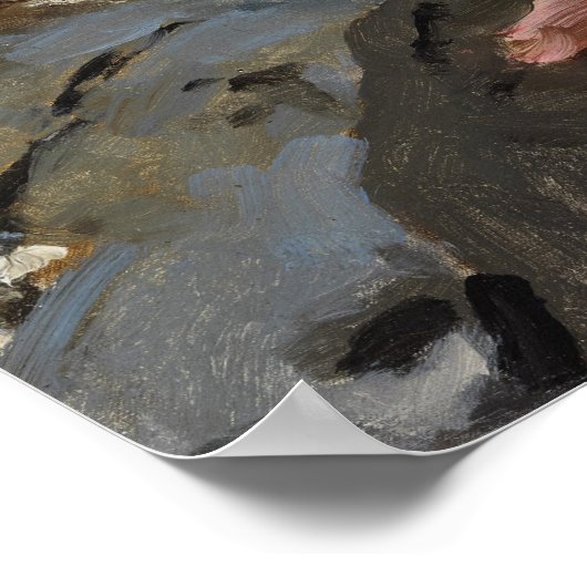 Gallen-Kallela - een meisje dat in de wind staat Poster (Hoek)