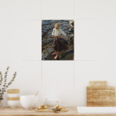 Gallen-Kallela - een meisje dat in de wind staat Poster (Keuken)