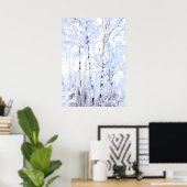 Gallen-Kallela - Frosty Birch Trees, fijne kunst Poster (Thuiskantoor)