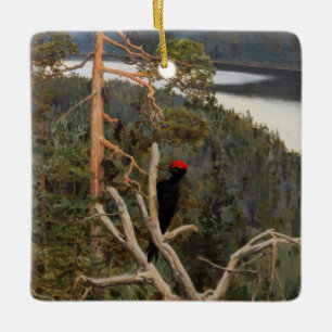 Gallen-Kallela - Great Black Woodpecker 1894 Keramisch Ornament